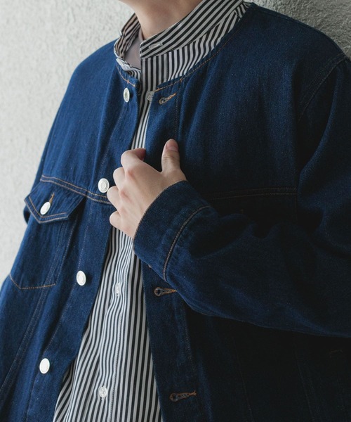 「ITEMS URBANRESEARCH」 デニムジャケット MEDIUM ブラック メンズ_画像2