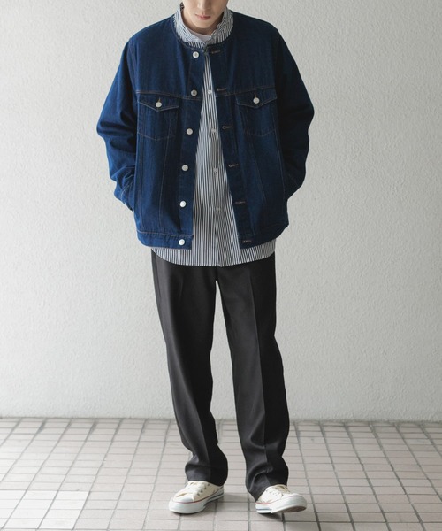 「ITEMS URBANRESEARCH」 デニムジャケット MEDIUM ブラック メンズ_画像6