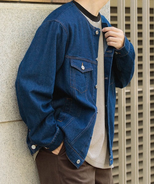 「ITEMS URBANRESEARCH」 デニムジャケット MEDIUM ブラック メンズ_画像9