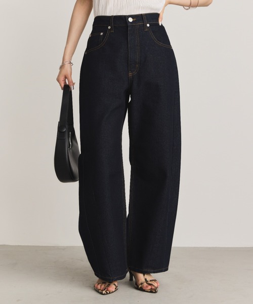 「Aunt Marie's」 デニムパンツ LARGE ネイビー レディース_画像3