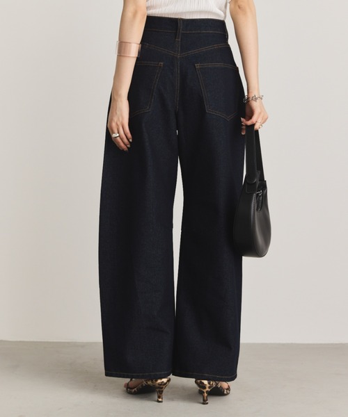 「Aunt Marie's」 デニムパンツ LARGE ネイビー レディース_画像5