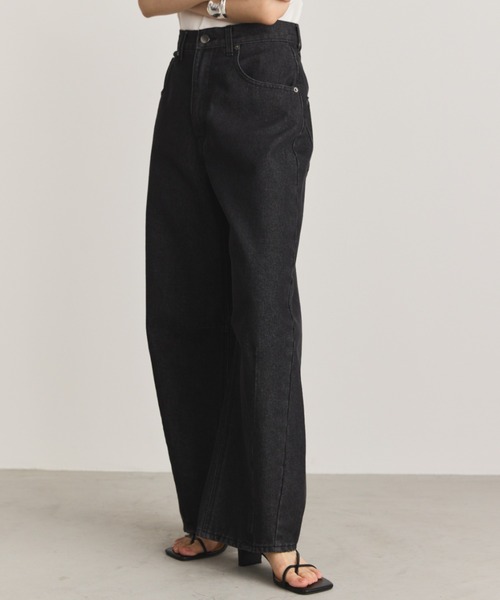 「Aunt Marie's」 デニムパンツ LARGE ネイビー レディース_画像7