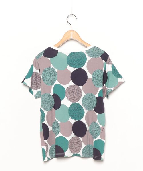 「marble sud」 半袖Tシャツ - グリーン レディース_画像2