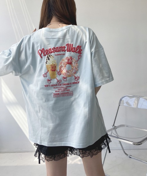 「AS KNOW AS plus」 半袖Tシャツ FREE スミクロ レディース_画像5