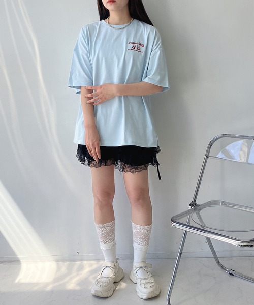 「AS KNOW AS plus」 半袖Tシャツ FREE スミクロ レディース_画像7