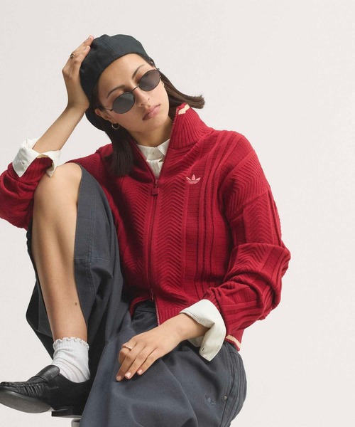 adidas（アディダス） ジャージ ファイヤーバード ケーブルニット