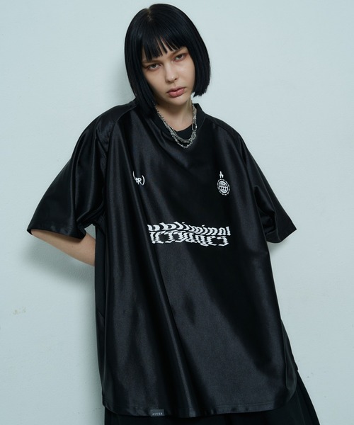 「AIVER」 半袖Tシャツ MEDIUM シルバー メンズ_画像2