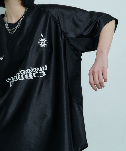 「AIVER」 半袖Tシャツ MEDIUM シルバー メンズ_画像5