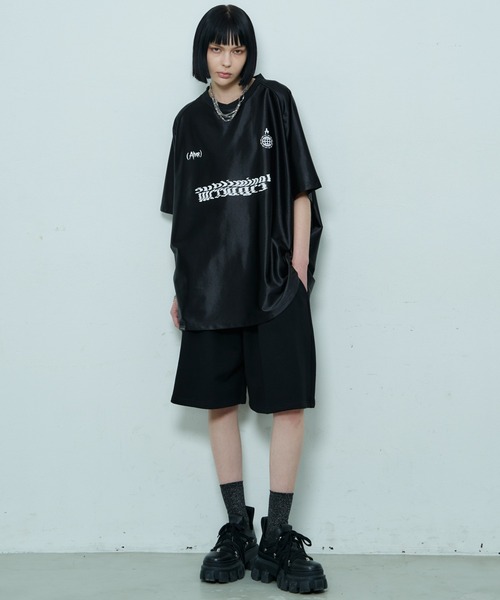 「AIVER」 半袖Tシャツ MEDIUM シルバー メンズ_画像7