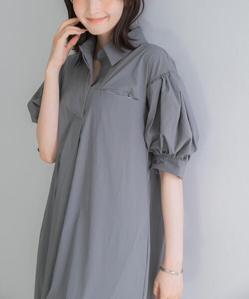 ワンピース 半袖 「別注」ELENDEEK×ROSSO FORM SHIRT ONEPIECE