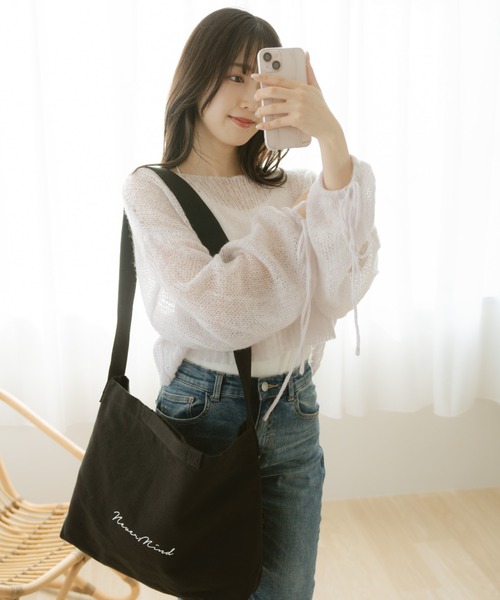 【レディース】  Verne Logo Shoulder バッグ DEVICE ショルダーバッグ バッグ Rename プリント ロゴ