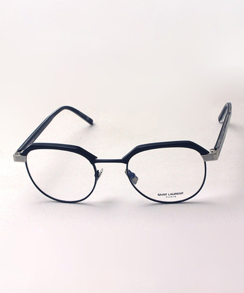 伊達メガネ メガネ 眼鏡 「SAINT LAURENT/サンローラン」ラウンド メガネ SL124 004 メンズ レディースの画像