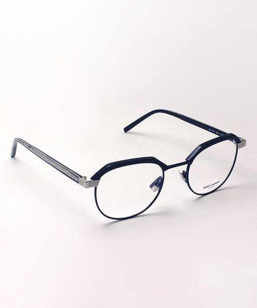 伊達メガネ メガネ 眼鏡 「SAINT LAURENT/サンローラン」ラウンド メガネ SL124 004 メンズ レディースの画像