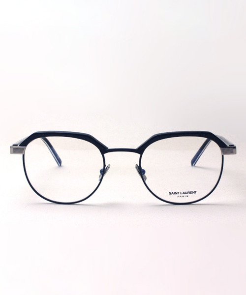 伊達メガネ メガネ 眼鏡 「SAINT LAURENT/サンローラン」ラウンド メガネ SL124 004 メンズ レディースの画像