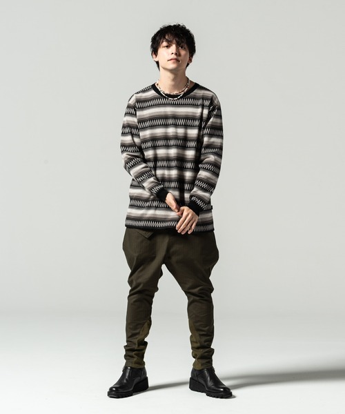 glamb（グラム） ニット Ombre border knit / オンブレボーダーニット 