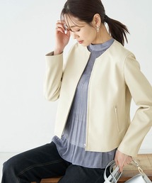 ジャケット ノーカラージャケット フェイクレザーノーカラージャケット Zozotown Yahoo 店 通販 Yahoo ショッピング