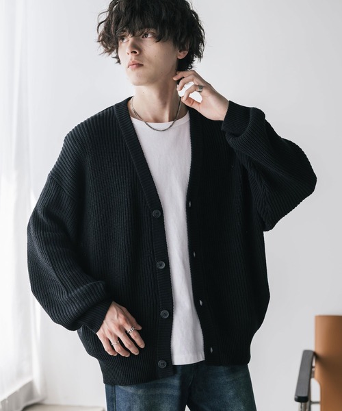 【オシャレ⭐OZONE ROCKS】黒　カーディガン　サイズM Rocky Monroe（ロッキーモンロー） カーディガン 新色追加