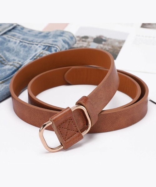 florist ベルト 「無段階調節可能」クロスステッチシンプルレザー