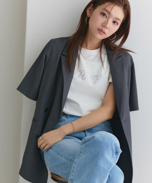 tシャツ 「イージーケア」選べるロゴTシャツ レディース | Pierrot | 19