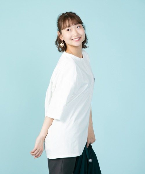 JUCCA 売れ筋商品|||ユッカ Tシャツ トップス レディース Tops Red 5カラー】 Tシャツ スクエアネック ショート丈 トップス 無地