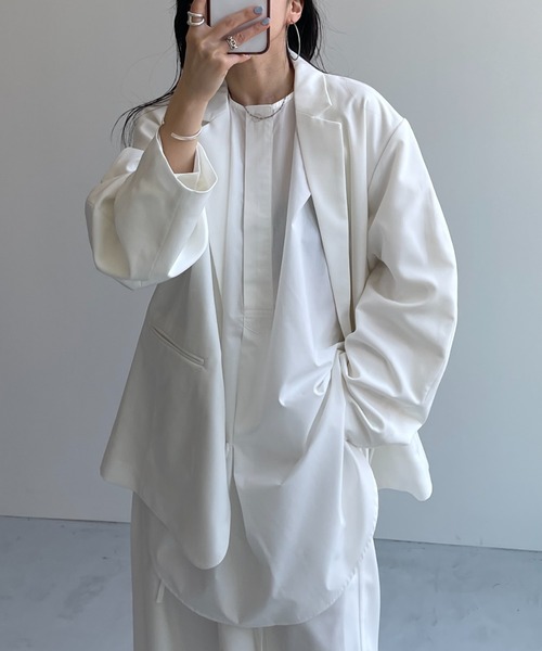マルニ シャツ 2020SS ブラウス オーバーサイズ コットン ノーカラー wee9s（ウィークス） ブラウス シャツ over size no collar mannish