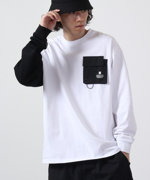 国内発送☆FLASH PACKER 異素材ポケット TEE 新品☆FLASH PACKER 異素材ポケット TEE
