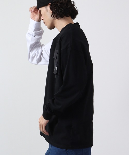 FLASH PACKER tシャツ 異素材ポケットL/S TEE メンズ レディース