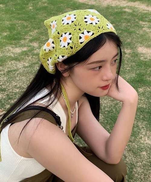 shopnikoniko（ショップにこにこ） ヘアバンド 花柄バブーシュカ