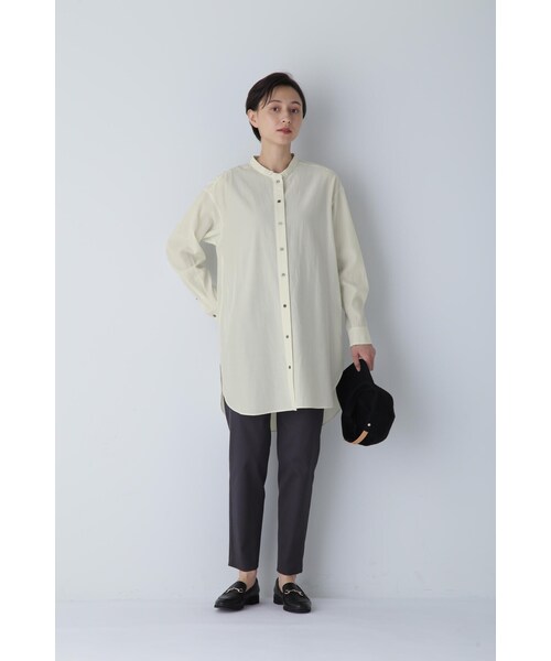 「human woman」 長袖シャツ MEDIUM ホワイト レディース human woman 「human woman」 長袖シャツ MEDIUM ホワイト