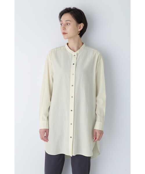 human woman ブラウス シャツ ロングシャツ レディース