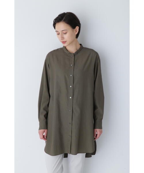 human woman ブラウス シャツ ロングシャツ レディース