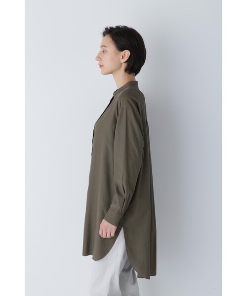 human woman ブラウス シャツ ロングシャツ レディース
