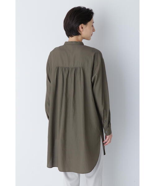 human woman ブラウス シャツ ロングシャツ レディース