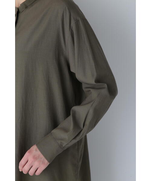 「human woman」 長袖シャツ MEDIUM ピンク系その他3 レディース human woman ブラウス シャツ ロングシャツ レディース