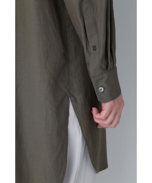 「human woman」 長袖ブラウス MEDIUM グレー レディース human woman」 長袖ブラウス MEDIUM チャコールグレー レディース