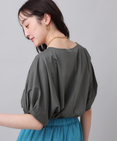tシャツ cloche ゆったりドルマンシアープルオーバー レディース UNTITLED tシャツ 「コットン／8色展開／腕ゆったりデザイン