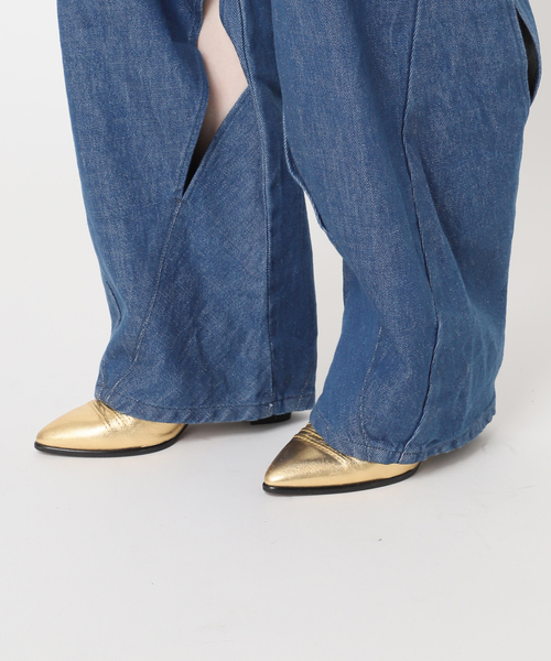 LIVINGTONE パンツ デニム ジーンズ NAJA Crazy pattern with