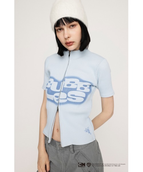 tシャツ THE POWERPUFF GIRLS ZIPUP TOPS ザ パワー パフ ガールズ ジップアップ トップス パワパフ レディース