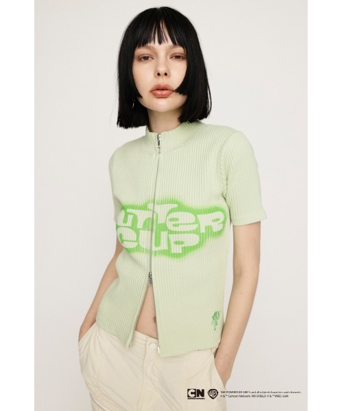 SLY（スライ） tシャツ 半袖 THE POWERPUFF GIRLS ZIPUP TOPS ザ