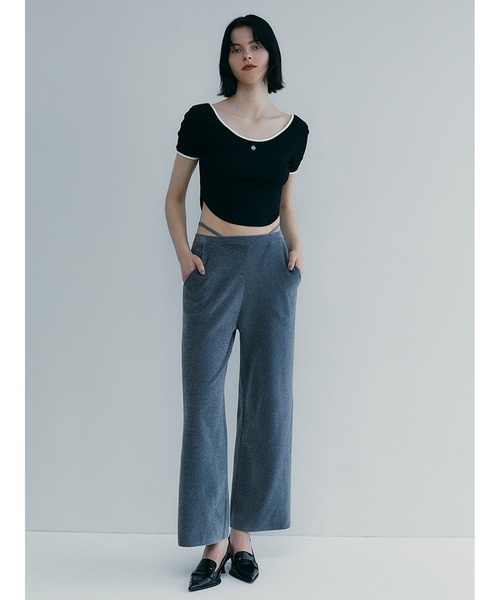 sorin カットソー SORIN tシャツ Stretchy Rib U-NECK TOP レディース : ZOZOTOWN