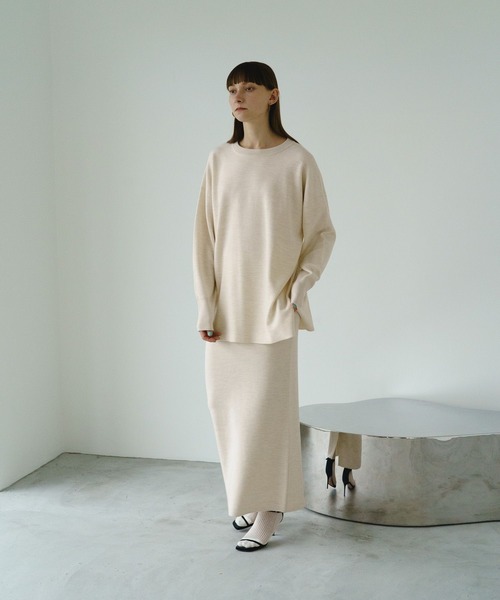 STERNBERG スカート スーパーエクストラファインメリノWフェイススカート STERNBERG（スタンバーグ）の「スーパーエクストラファイン
