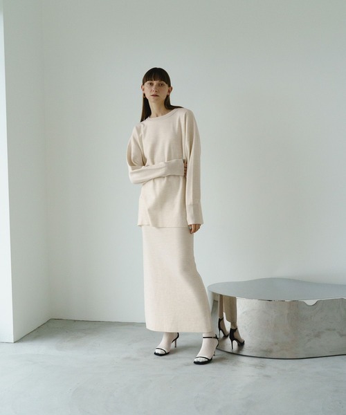 STERNBERG スカート スーパーエクストラファインメリノWフェイススカート STERNBERG（スタンバーグ）の「スーパーエクストラファイン