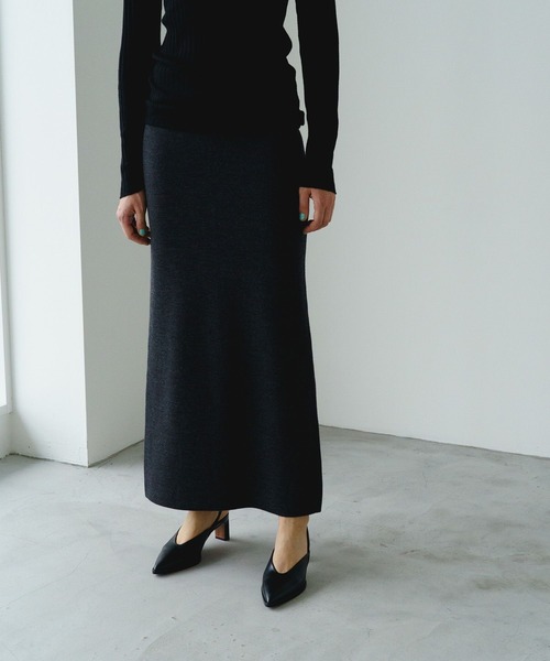 STERNBERG スカート スーパーエクストラファインメリノWフェイススカート STERNBERG（スタンバーグ）の「スーパーエクストラファイン