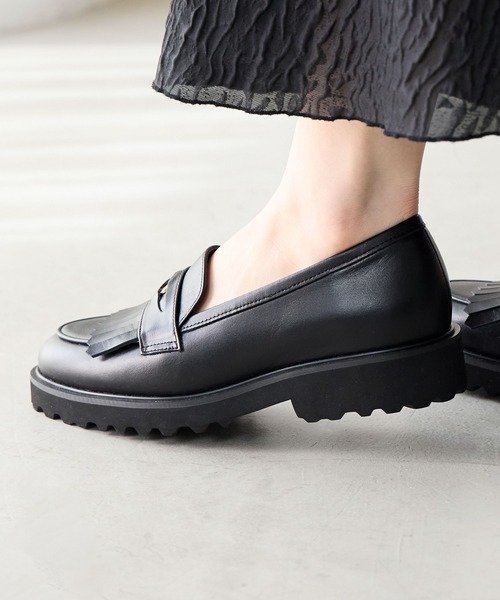 HIMIKO ローファー 「Made in Japan」「撥水」トラックソール