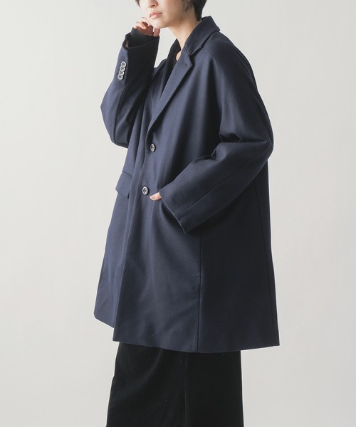 ダウンジャケット ダウン 「miffew/ミフュー」SINGLE BREASTED DOWN COAT メンズの画像
