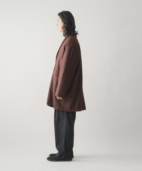 ダウンジャケット ダウン 「miffew/ミフュー」SINGLE BREASTED DOWN COAT メンズの画像