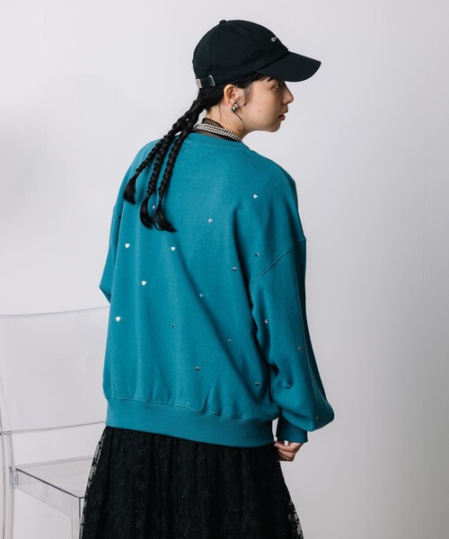 トレーナー スウェット メタリック ミニハートスウェット/ハートホットフィット スウェット レディース | FREAK'S STORE | 15
