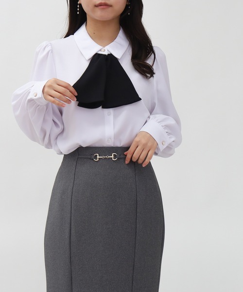 美品✨セオリー シルク100% ボウタイ ブラウス とろみ素材 襟付き 黒 S シルクボウタイブラウス - SOÉJU online store｜上質な大人の女性の