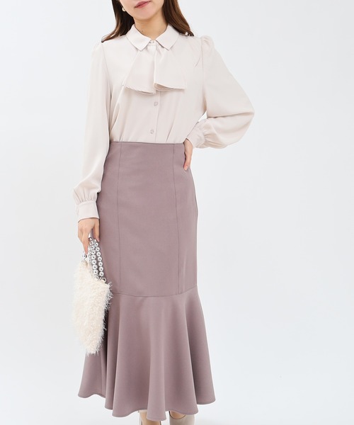 【極美品】ADORE シルク100% ボウタイブラウス プルオーバーシャツ 極美品】ADORE シルク100% ボウタイブラウス プルオーバーシャツ