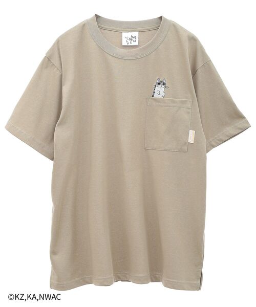 CRAFT STANDARD BOUTIQUE tシャツ 夜は猫といっしょ/PKT-TEE